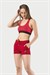 Kadın Kırmızı İki İplik Şort