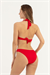 Kadın Kırmızı Kalp Detay Bikini Takım