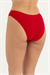 Kadın Kırmızı Ön Tül Yan Bant Arka Pamuk Bikini 