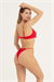 Kadın Kırmızı Tek Bikini Üstü