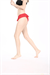 Kadın Kırmızı Yanı Volanlı Bikini Altı