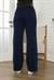 Kadın Lacivert Bol Paça Tek Alt