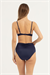 Kadın Lacivert Lastik Detaylı Bikini Altı