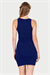 Kadın Lacivert Modal Halter Yaka Elbise