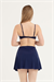 Kadın Lacivert Şortlu Deniz Eteği