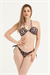 Kadın Leopar Desen Bikini Takım