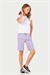 Kadın Lila İki İplik Uzun Şort