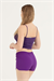 Kadın Mor Likralı Deniz Şortu