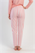 Kadın Pembe Beyaz Çizgili Marla Pijama Altı