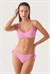 Kadın Pembe Deniz Kabuğu Desen Bikini Takım