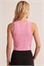 Kadın Pembe Halter Yaka Crop