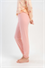 Kadın Pembe Marla Paçası Lastikli Pijama Altı