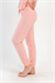 Kadın Pembe Marla Paçası Lastikli Pijama Altı