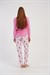 Kadın Pembe Marla Pijama Altı