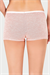 Kadın Pembe Melanj Likra Cotton Boxer