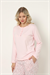 Kadın Pembe Patlı Termal Uzun Kollu Üst