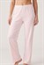 Kadın Pembe Ribana Pijama Altı