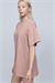 Kadın Pudra Oversize T-shirt