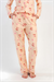 Kadın Sarı Marla Paça Manşetli Pijama Altı