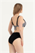 Kadın Siyah Beyaz Güllü Bikini Takım