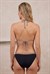 Kadın Siyah Halat Detaylı Bağcıklı Üçgen Bikini Takım