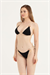 Kadın Siyah Halka Detaylı Bikini Takım