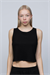 Kadın Siyah Halter Yaka Crop