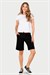 Kadın Siyah İki İplik Uzun Şort