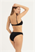 Kadın Siyah İp Askılı Bikini Takımı