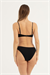 Kadın Siyah İp Askılı Bikini Takımı