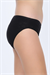 Kadın Siyah Jakarlı Kalpli Slip