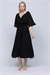 Kadın Siyah Kruvaze Elbise