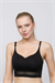 Kadın Siyah Lazer Kesim Bralet