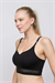 Kadın Siyah Lazer Kesim Bralet