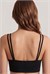 Kadın Siyah Modal Dantelli Çift Askı Bralet
