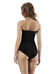 Kadın Siyah Modal Straplez Çıtçıtlı Body