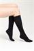Kadın Siyah Peluş Dizaltı Çorap