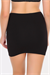 Kadın Siyah Penye Modal Kısa Jupon