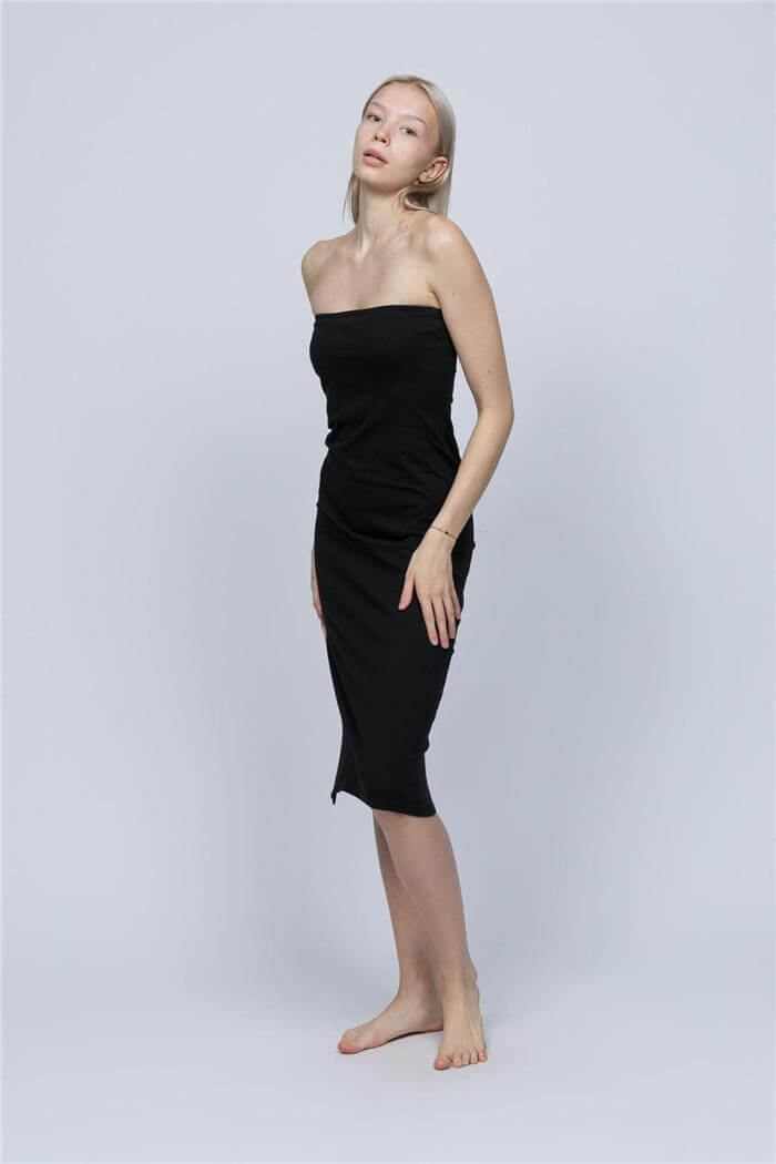 Kadın Siyah Plaj Elbisesi