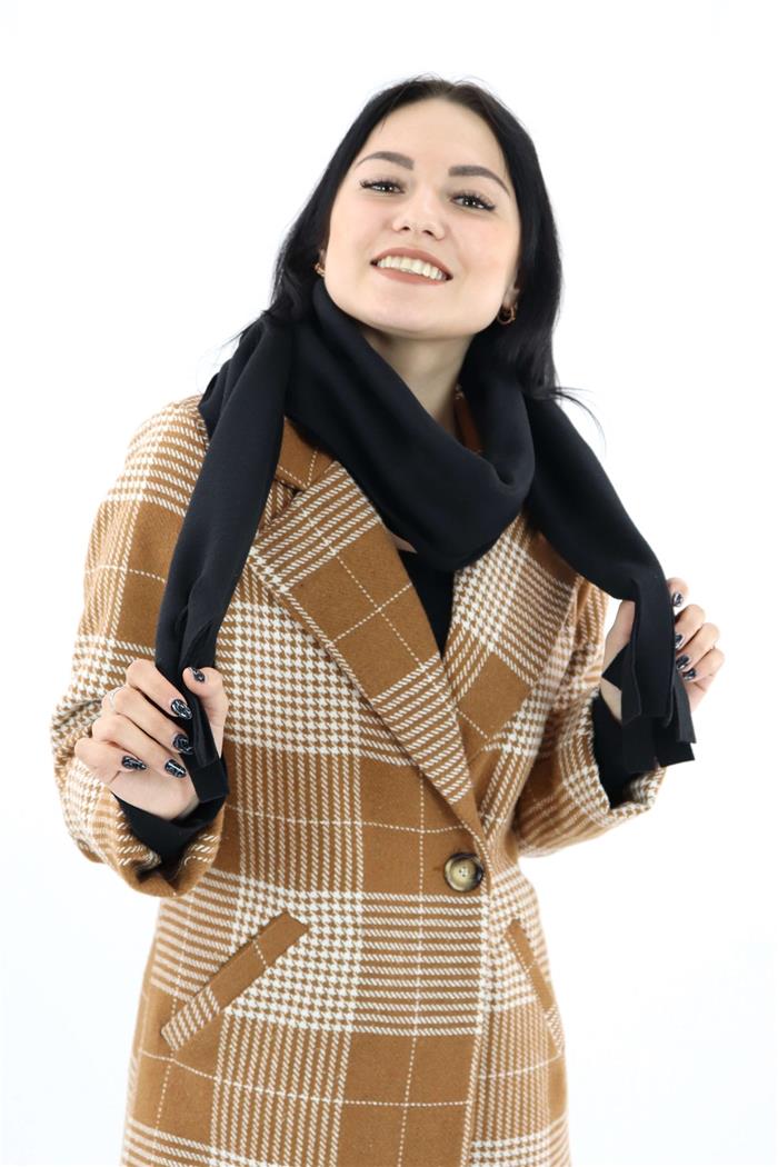 Kadın Siyah Polar Atkı