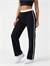 Kadın Siyah Şardonsuz 3 İplik Şerit Detay Basic Sweatpant