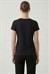 Kadın Siyah Sıfır Yaka Tshirt
