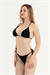 Kadın Siyah Taşlı Üçgen Bikini