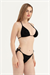 Kadın Siyah Taşlı Üçgen Bikini