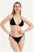 Kadın Siyah Taşlı Üçgen Bikini