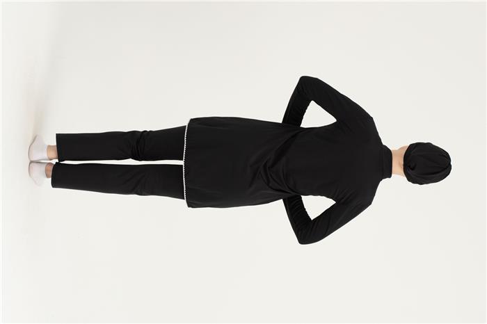 Kadın Siyah Uzun Kol Tesettür Mayo