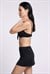 Kadın Siyah Yüksek Bel Etekli Slip Bikini Altı