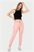 Kadın Somon İki İplik Slimfit Paça Alt