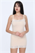 Kadın Ten Çift Askılı Dantelli Body