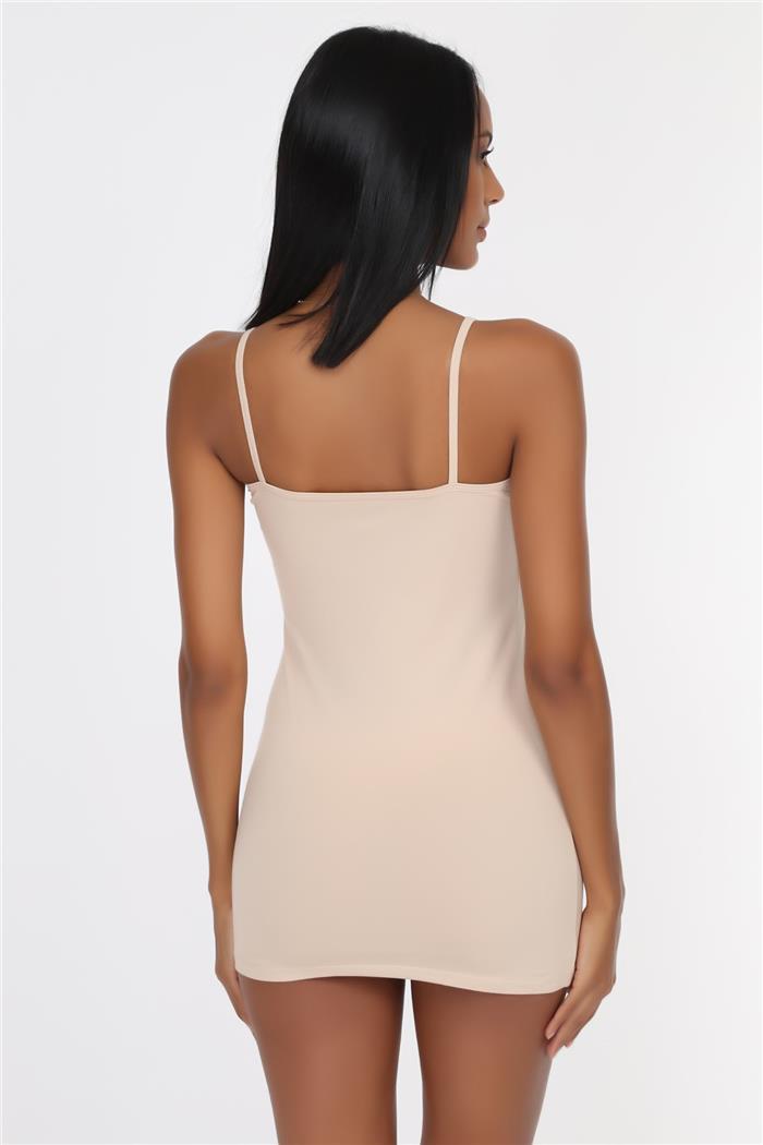 Kadın Ten İnce Askılı Uzun Atlet 